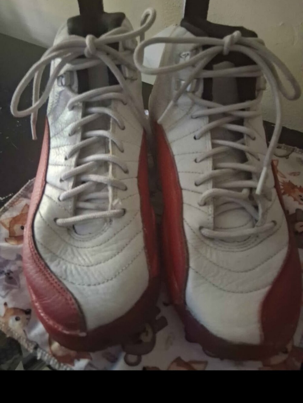 Jordans 4.5 Kids White and Red High-Top One Piece Sneakers